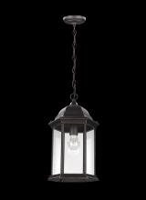 Anzalone Electric and Lighting Items 6238701-71 - Sevier traditional 1-light outdoor exterior ceiling hanging pendant in antique bronze finish with cl