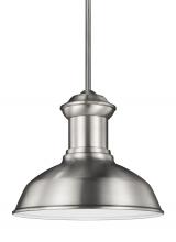 Anzalone Electric and Lighting Items 6247701-04 - Fredricksburg traditional 1-light outdoor exterior Dark Sky compliant ceiling hanging pendant in sat