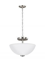 Anzalone Electric and Lighting Items 77160-962 - Two Light Semi-Flush Convertible Pendant