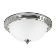 Anzalone Electric and Lighting Items 77063-05 - Geary transitional 1-light indoor dimmable ceiling flush mount fixture in chrome silver finish with