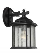 Anzalone Electric and Lighting Items 84029-746 - Kent traditional 1-light outdoor exterior small wall lantern sconce in oxford bronze finish with cle