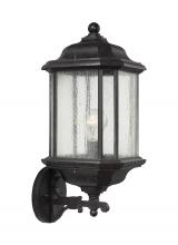 Anzalone Electric and Lighting Items 84032-746 - Kent traditional 1-light outdoor exterior wall lantern sconce in oxford bronze finish with clear see