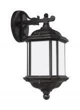 Anzalone Electric and Lighting Items 84530EN3-746 - Kent traditional 1-light LED outdoor exterior medium wall lantern sconce in oxford bronze finish wit