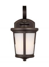 Anzalone Electric and Lighting Items 8519301-71 - Eddington modern 1-light outdoor exterior small wall lantern sconce in antique bronze finish with ca