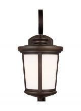 Anzalone Electric and Lighting Items 8619301-71 - Eddington modern 1-light outdoor exterior medium wall lantern sconce in antique bronze finish with c