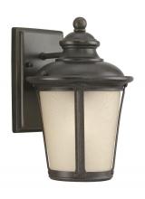 Anzalone Electric and Lighting Items 88240-780 - Cape May traditional 1-light outdoor exterior small wall lantern sconce in burled iron grey finish w