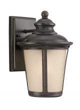 Anzalone Electric and Lighting Items 88240EN3-780 - Cape May traditional 1-light LED outdoor exterior small wall lantern sconce in burled iron grey fini