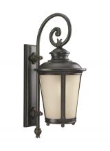 Anzalone Electric and Lighting Items 88242-780 - Cape May traditional 1-light outdoor exterior large wall lantern sconce in burled iron grey finish w