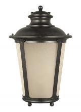 Anzalone Electric and Lighting Items 88244-780 - Cape May traditional 1-light outdoor exterior extra large wall lantern sconce in burled iron grey fi