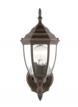 Anzalone Electric and Lighting Items 88940-71 - Bakersville traditional 1-light outdoor exterior round wall lantern sconce in antique bronze finish