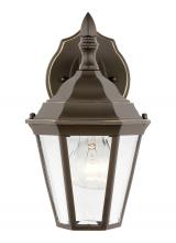 Anzalone Electric and Lighting Items 89937-71 - Bakersville traditional 1-light outdoor exterior small wall lantern sconce in antique bronze finish