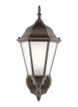 Anzalone Electric and Lighting Items 89941-71 - Bakersville traditional 1-light outdoor exterior wall lantern sconce in antique bronze finish with s