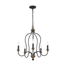 Anzalone Electric and Lighting Items F2998EN/5DWZ/WO - Hartsville Five Light Chandelier