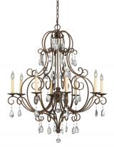 Anzalone Electric and Lighting Items F2303/8MBZ - Medium Chandelier