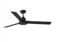 Anzalone Electric and Lighting Items 3JVR58MBK - Jovie 58" Indoor/Outdoor Midnight Black Ceiling Fan with Handheld / Wall Mountable Remote Contro