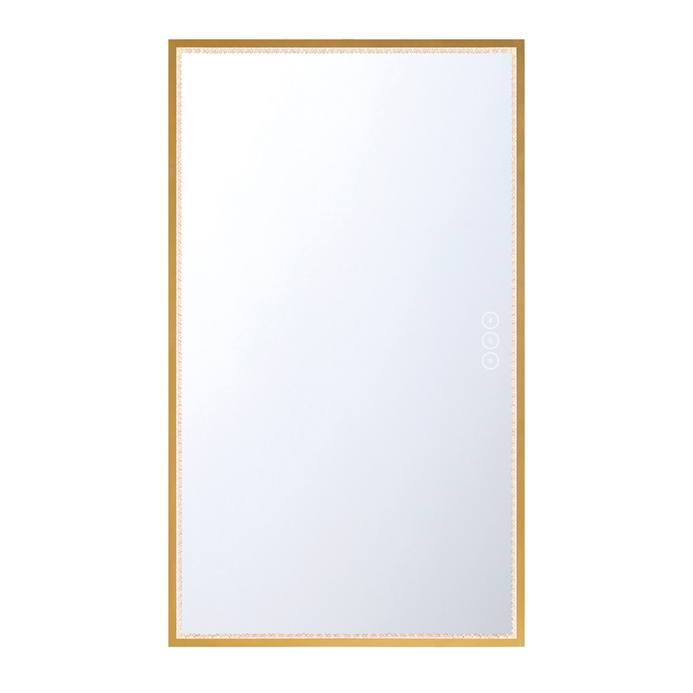 Cerissa 54" Rectangular Mirror in Gold