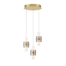 Eurofase 45593-017 - Rola 6 Light Pendant in Brushed Gold