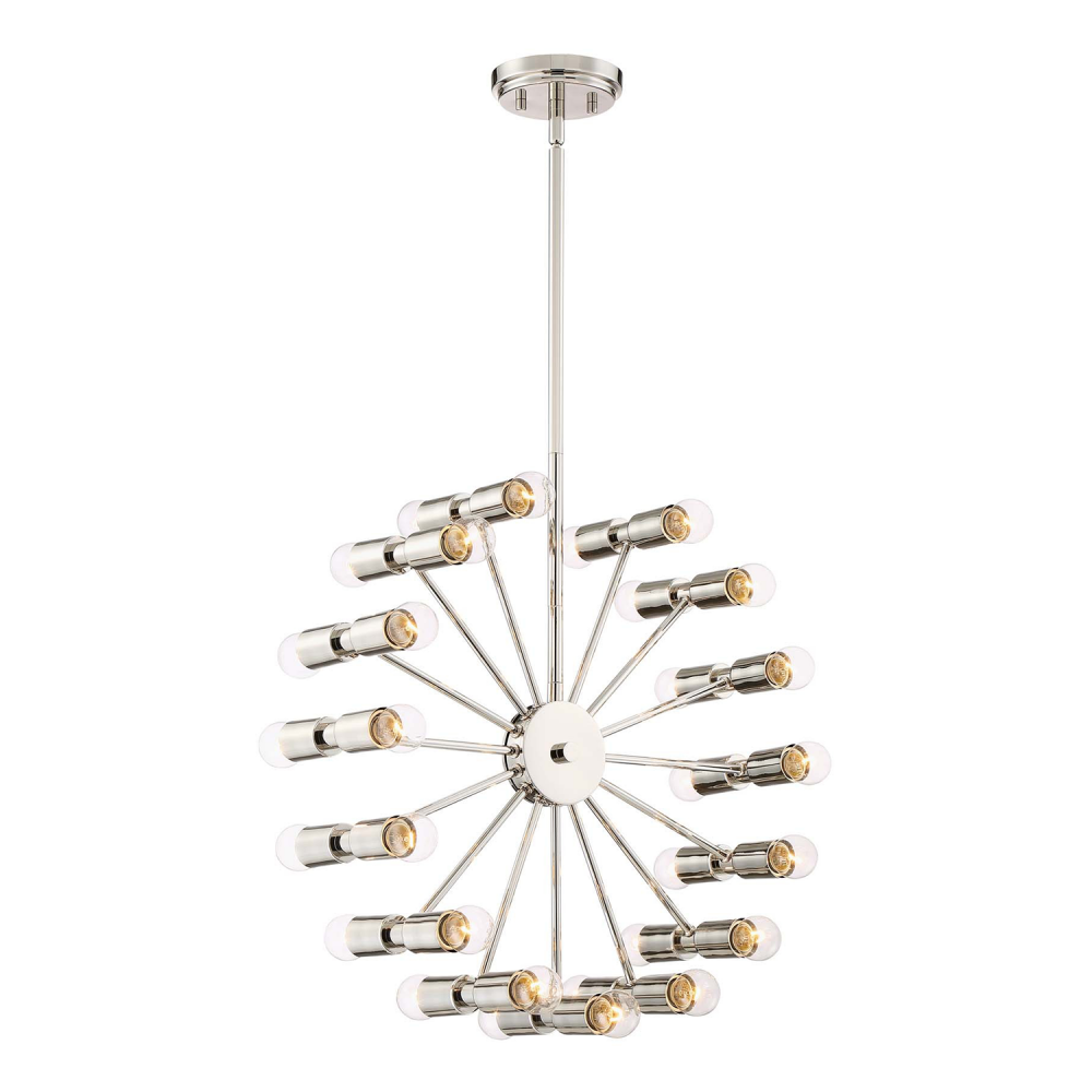 30-Light 21" Arm Chandelier