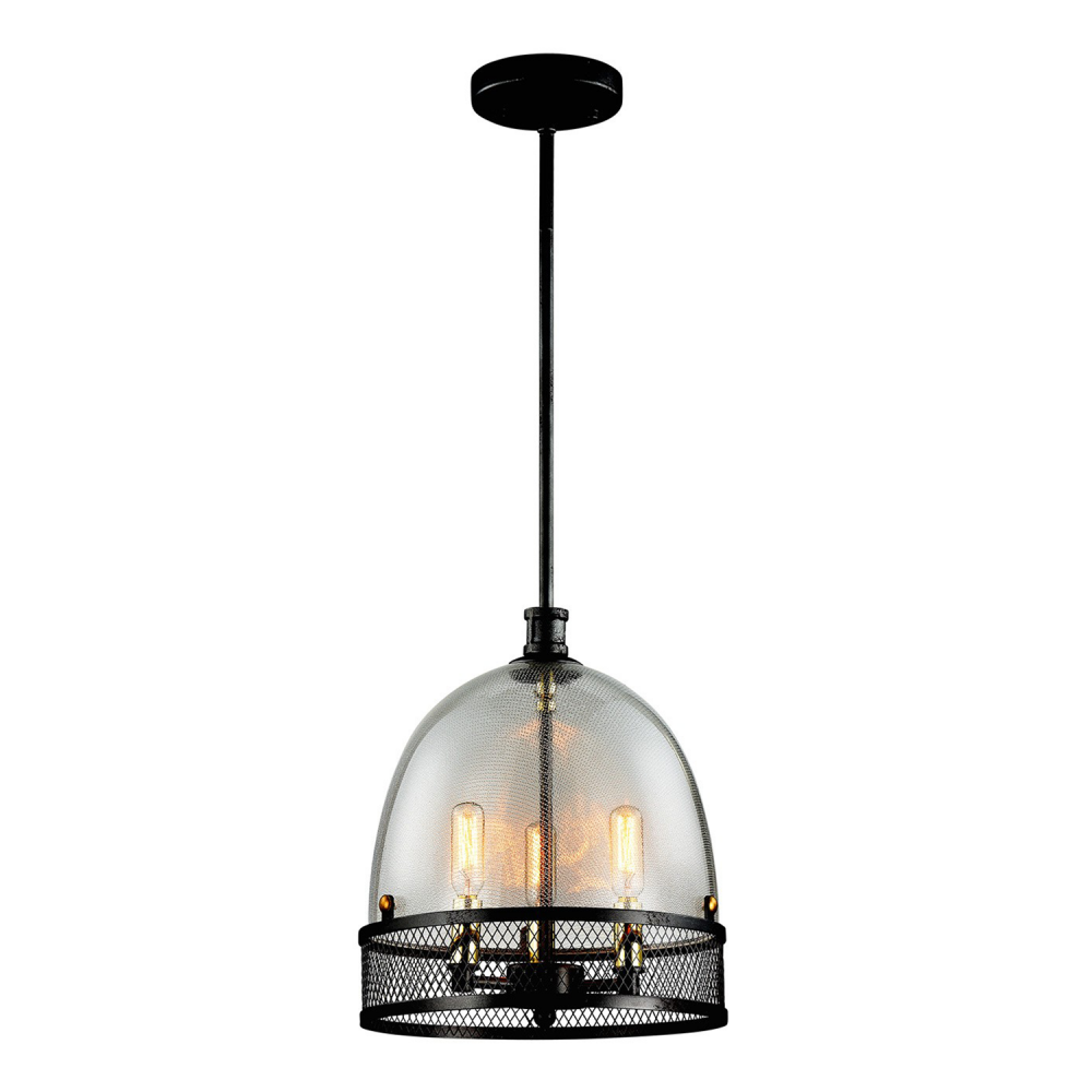 3-Light 11" Boutique Dome Pendant Light