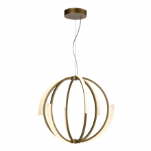 ZEEV Lighting CD10350-LED-AGB - LED 26" Aged Brass Geometrical Sphere Styled Chandelier