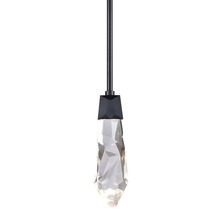 ZEEV Lighting MP11404-LED-SBB - LED 3CCT Inimitable Crafted Crystal Satin Brushed Black Mini-Pendant