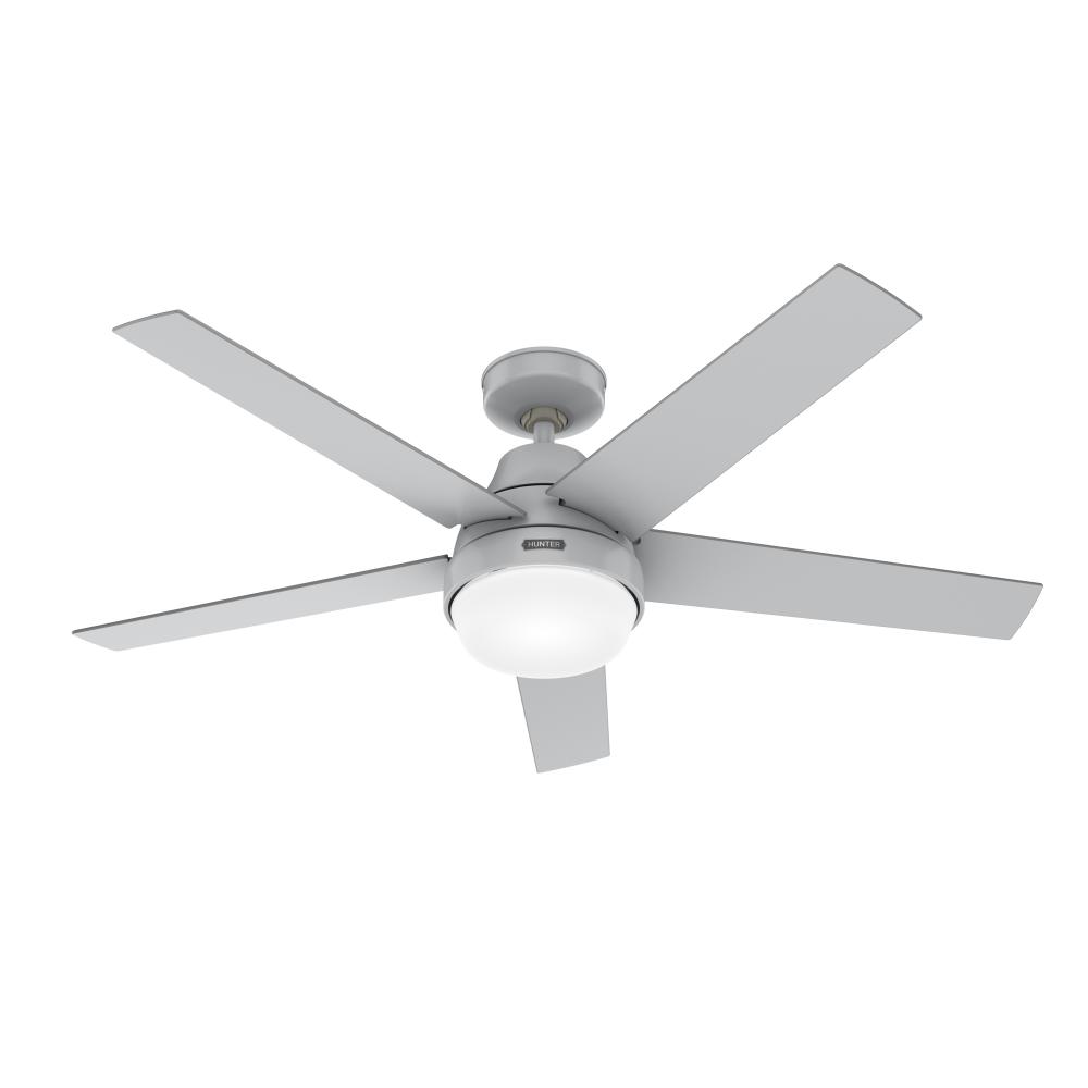 Hunter 52 inch Aerodyne Wi-Fi Dove Grey Ceiling Fan with LED Light Kit and Handheld Remote