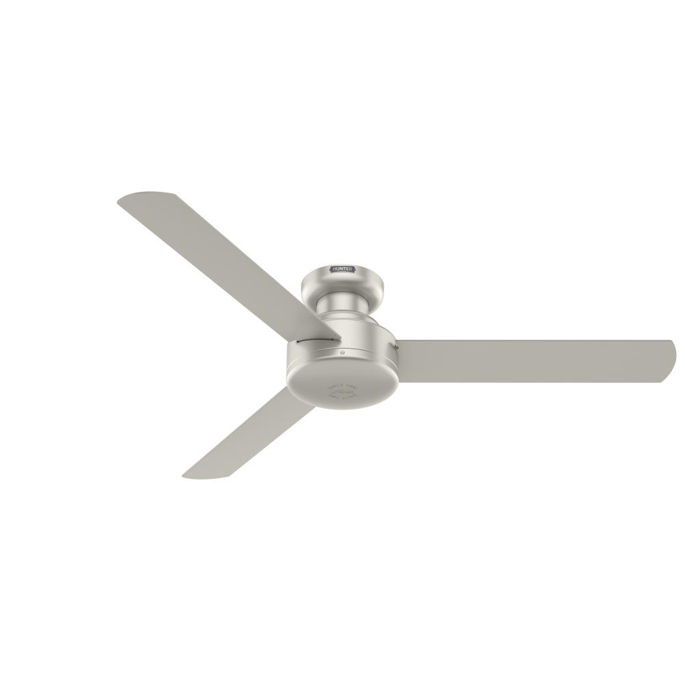 Hunter 52 inch Presto Matte Nickel Low Profile Ceiling Fan and Wall Control