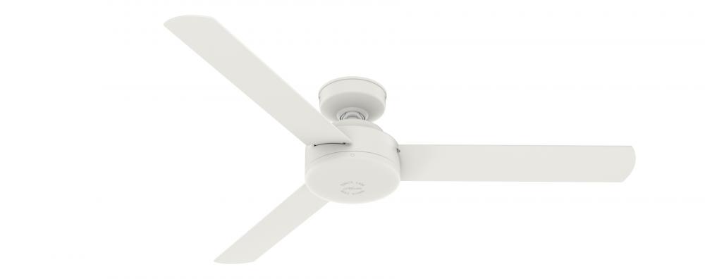 Hunter 52 inch Presto Matte White Ceiling Fan and Wall Control