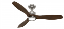 Hunter 50789 - Hunter 52 inch Melbourne Brushed Nickel Ceiling Fan with LED Light Kit and Handheld Remote