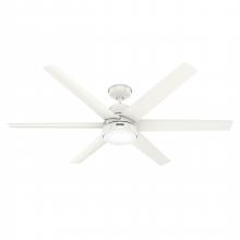 Hunter 52370 - Hunter 60 inch Skysail ENERGY STAR® Fresh White WeatherMax Indoor / Outdoor Ceiling Fan