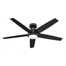 Hunter 51694 - Hunter 52 inch Zayden Matte Black Ceiling Fan with LED Light Kit and Handheld Remote