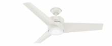 Hunter 59470 - Hunter 54 inch Havoc Fresh White WeatherMax Indoor / Outdoor Ceiling Fan with LED Light Kit