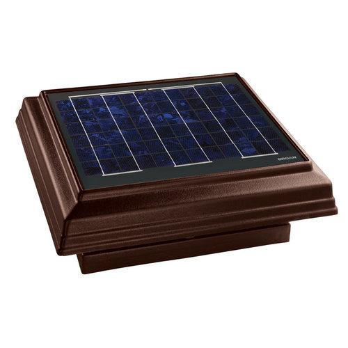 Brown, Roof Curb Mounted Solar Powered Attic Ventilator