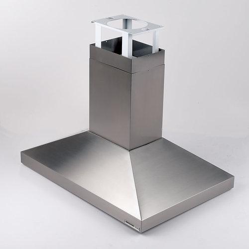 27-9/16 in. x 39-3/8 in. (70cm x 100cm), Stainless Steel , Chimney Hood, Internal Blower, 900 CFM.