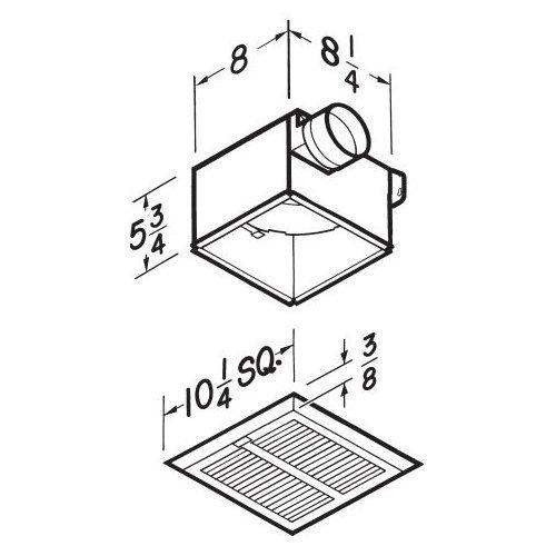 Heavy Duty Fan, 80 CFM, 2.5 Sones