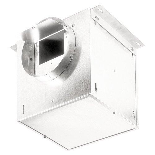 Ventilator; 195 CFM Straight Through, 1.9 Sones; 183 CFM Right Angle, 1.0 Sones. 8 in. rd. duct conn