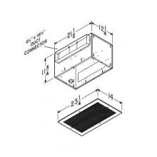 Broan-Nutone L500K - Ventilator; 481 CFM Horizontal, 4.4 Sones; 473 CFM Vertical, 4.0 Sones. Metal wheels. 120V.