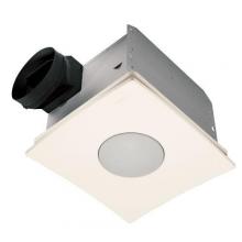 Broan-Nutone QTXEN150FLT - Ultra Silent Series, Fan/Light, 42W fluoresent Light, 4W Nightlight, 150 CFM, Title 24 Compliant, En