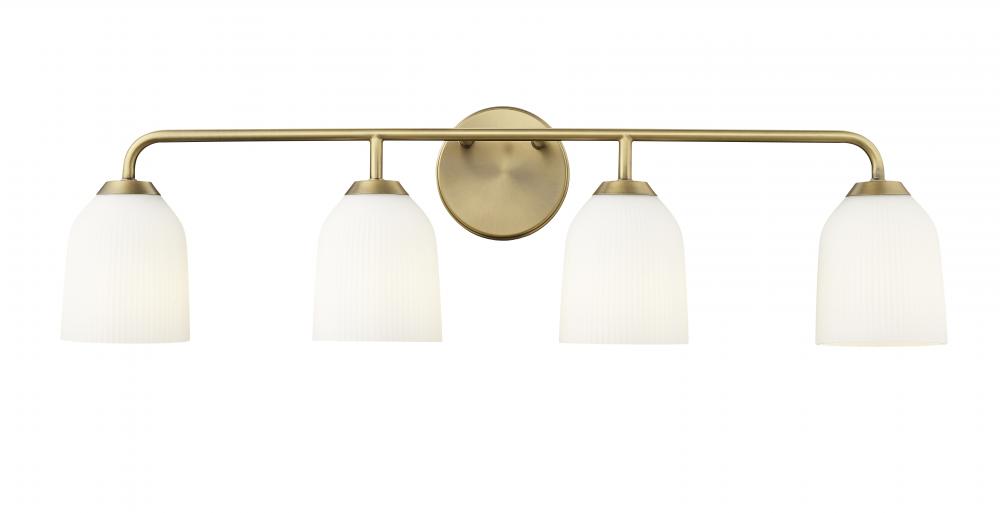 Norah 4-Light Vanity Vintage Brass