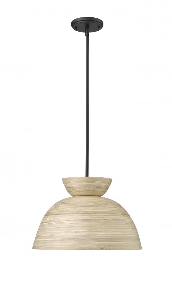 Jaycen 1-Light Pendant light Matte Black