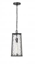 Millennium 10621-PBK - Dutton 1-Light Outdoor Hanging Lantern Powder Coated Black