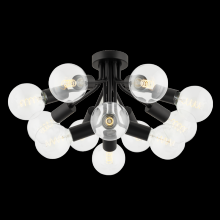 Anzalone Electric and Lighting Items H680612-SBK - Drea Semi Flush