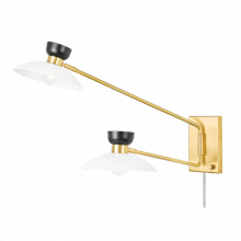 Anzalone Electric and Lighting Items HL481202-AGB - Whitley Plug-in Sconce