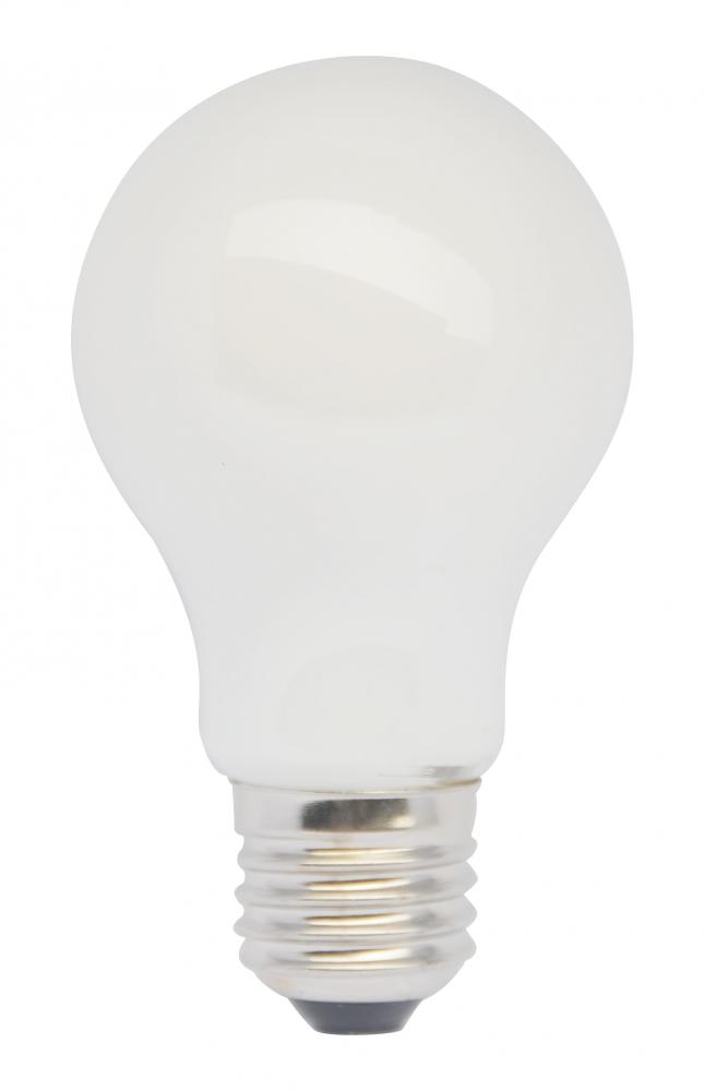 10W 3000K LED A19 Opal white Filament bulb with 1200 Lumens