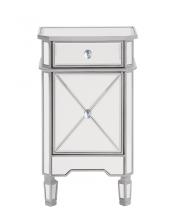 Elegant MF6-1006S - Vanity Table 42 in. x 18 in. x 31 in. in silver paint