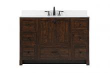 Elegant VF2848EX-BS - 48 inch Single bathroom vanity in expresso with backsplash