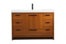 Elegant VF46048MTK - 48 Inch Single Bathroom Vanity in Teak