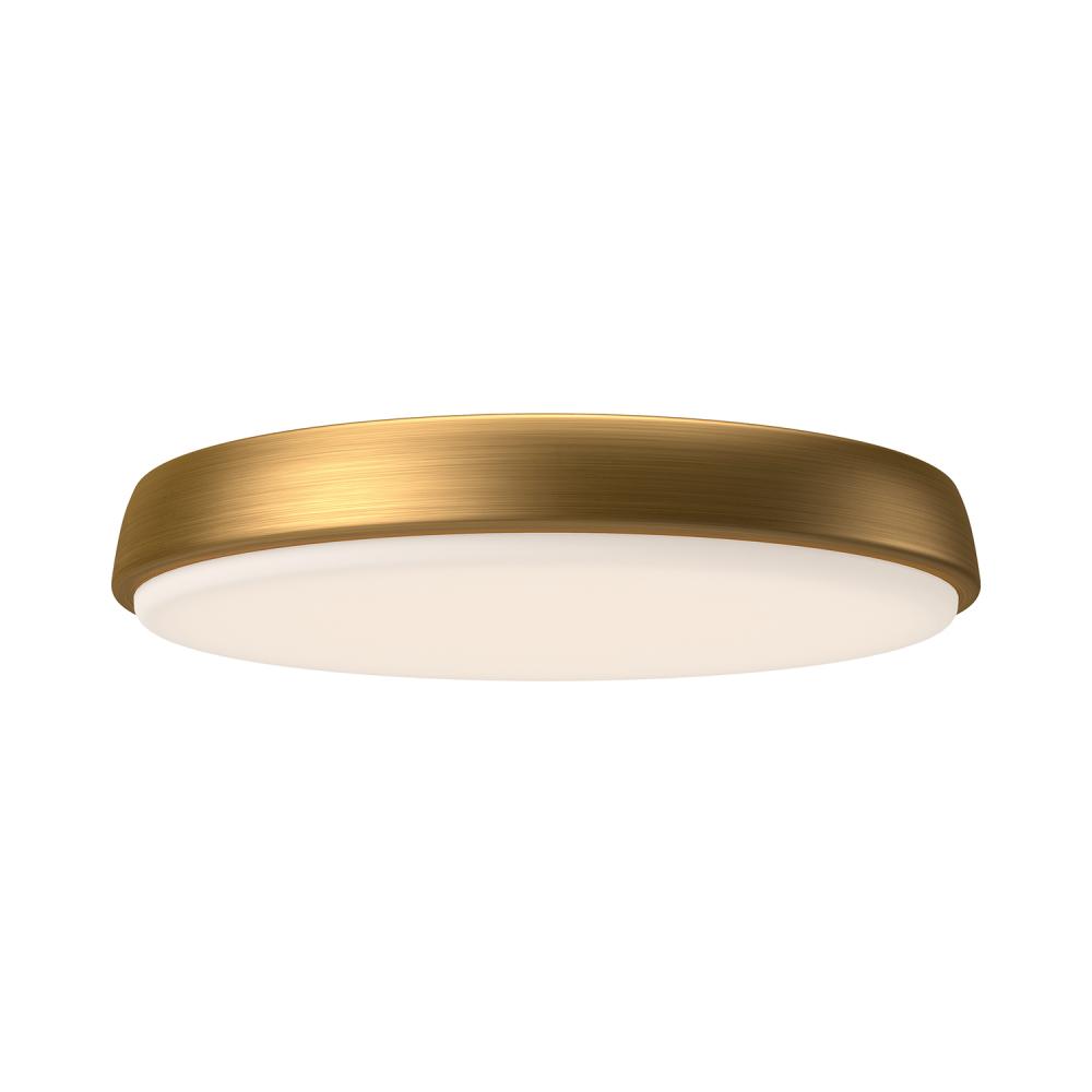 Laval 15-in Aged Gold LED Flush Mount