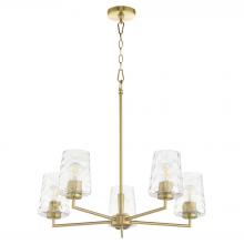 Quorum 6204-5-80 - Goodwin 5 Light Chandelier, Aged Brass