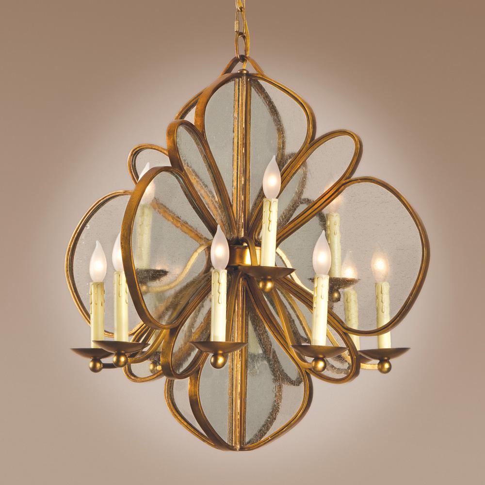 Twelve Light Gold Up Chandelier